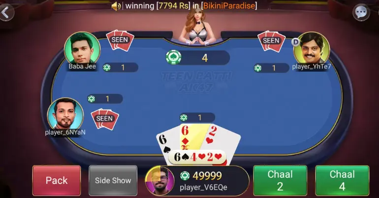 How to Play AK47 on Teen Patti Master